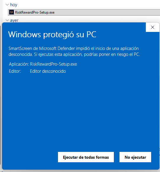 Captura: windows ejecutar