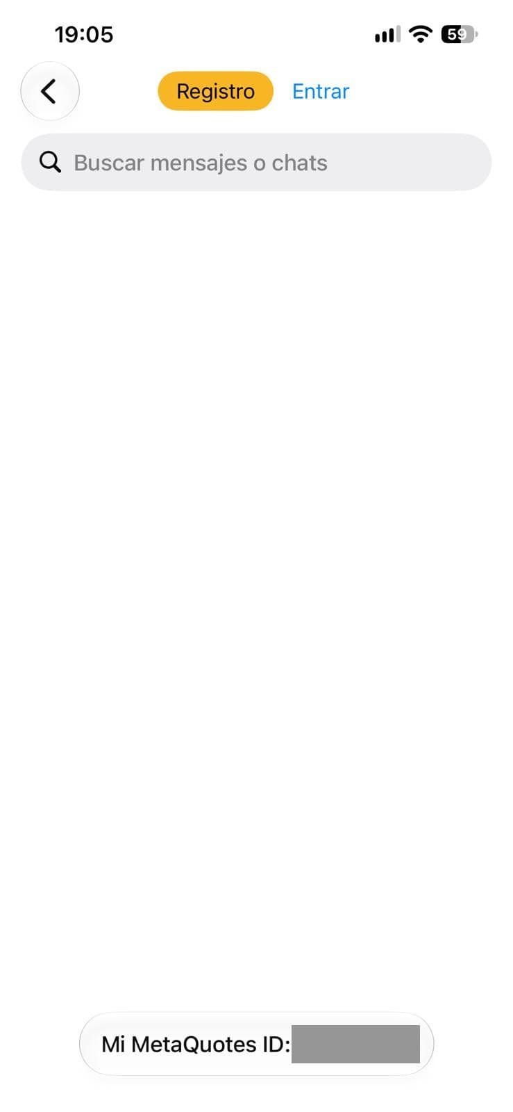 Captura: movil metaquotes id